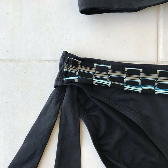 Perry Ellis Print Padded Triangle Bikini Set - Picture 6 of 11